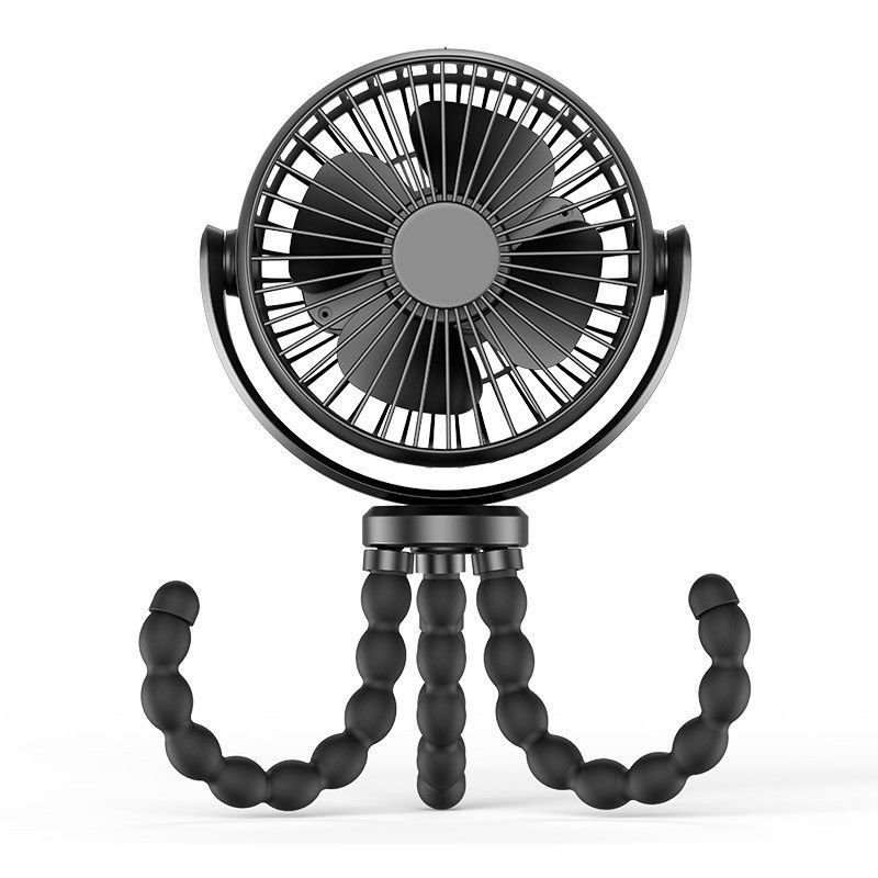 Keine Fernbedienung Portable Outdoor Baby Stroller Wiederaufladbar 5200mAh USB Octopus Ventilator