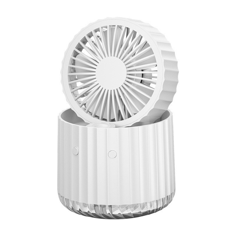 5V Heißfeuchtigkeitssprühventilator USB-Desktop-Ladegerät Kleiner Ventilator Klappventilator Tragbarer Tischventilator Feuchtigkeitsluftkühler