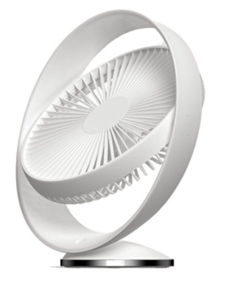 360-Grad-drehbares USB-Ladebett Mode Kühltischventilator mit 5 Drehbögen