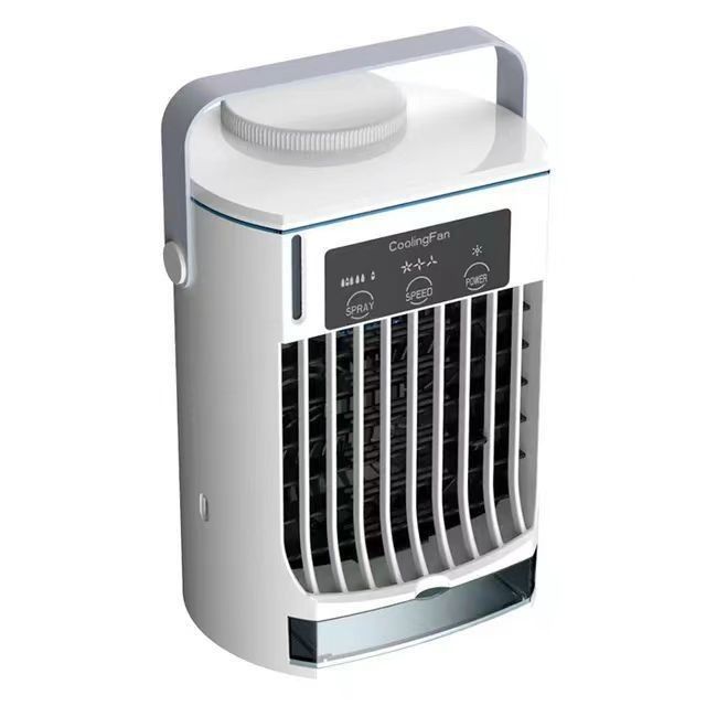 Klappbare Mini-Portable-Klimaanlage mit Sprühbefeuchter und USB-Wasserkühlventilator