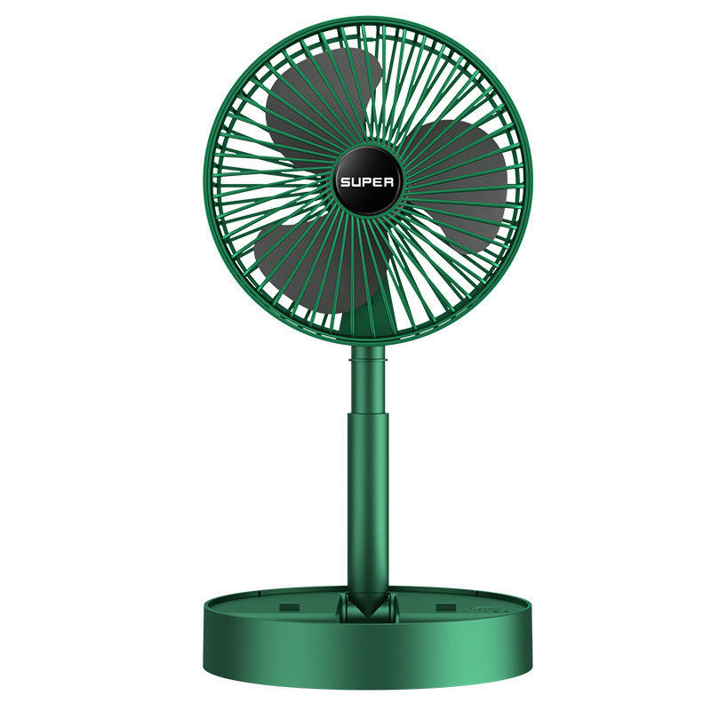 Klappbare Teleskop-USB-Fan mit Batterie für Hotel 2000mah Batterie-Luftkühlventilator 3 Geschwindigkeitswahl